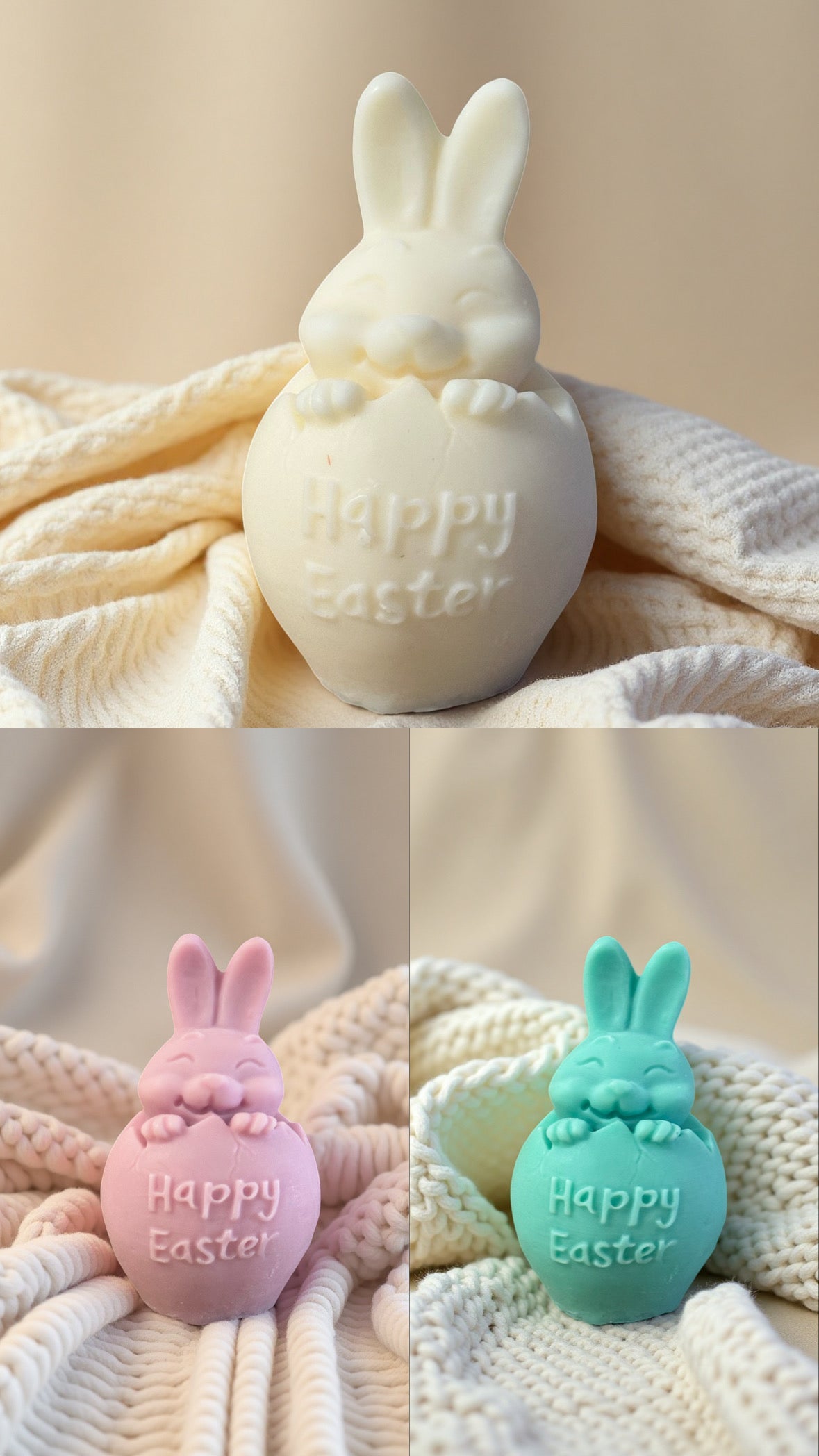 Bougie Lapin Happy Easter