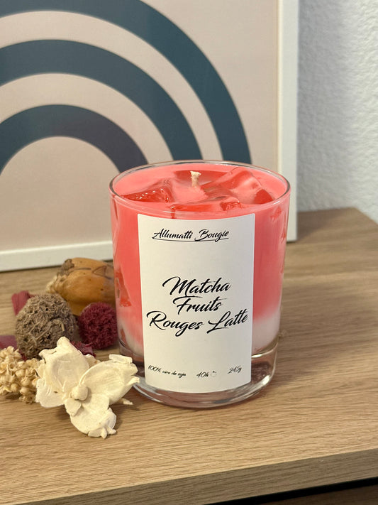 Matcha Fruits Rouges Latte