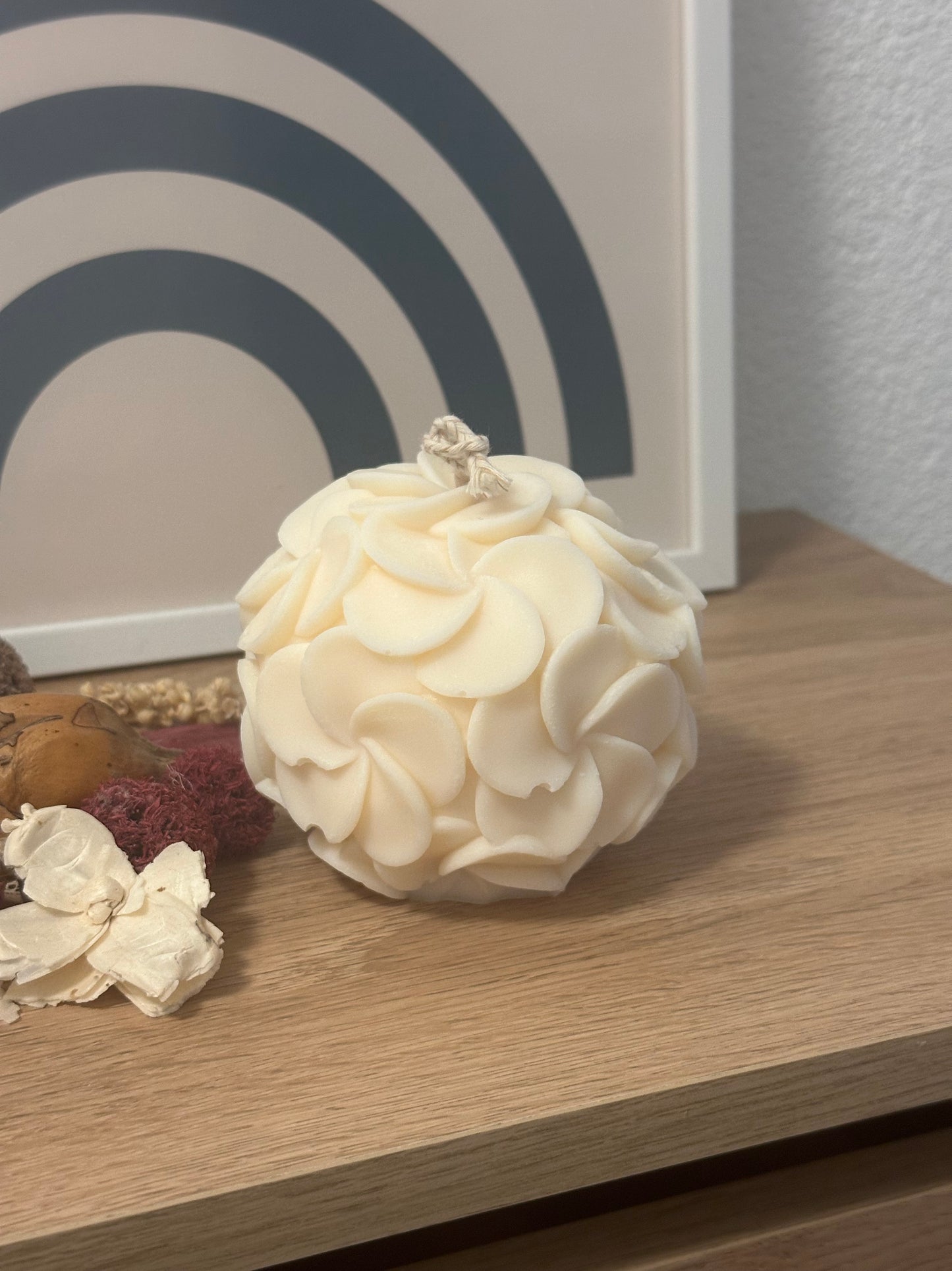 Bougie spirale fleur parfum aux choix