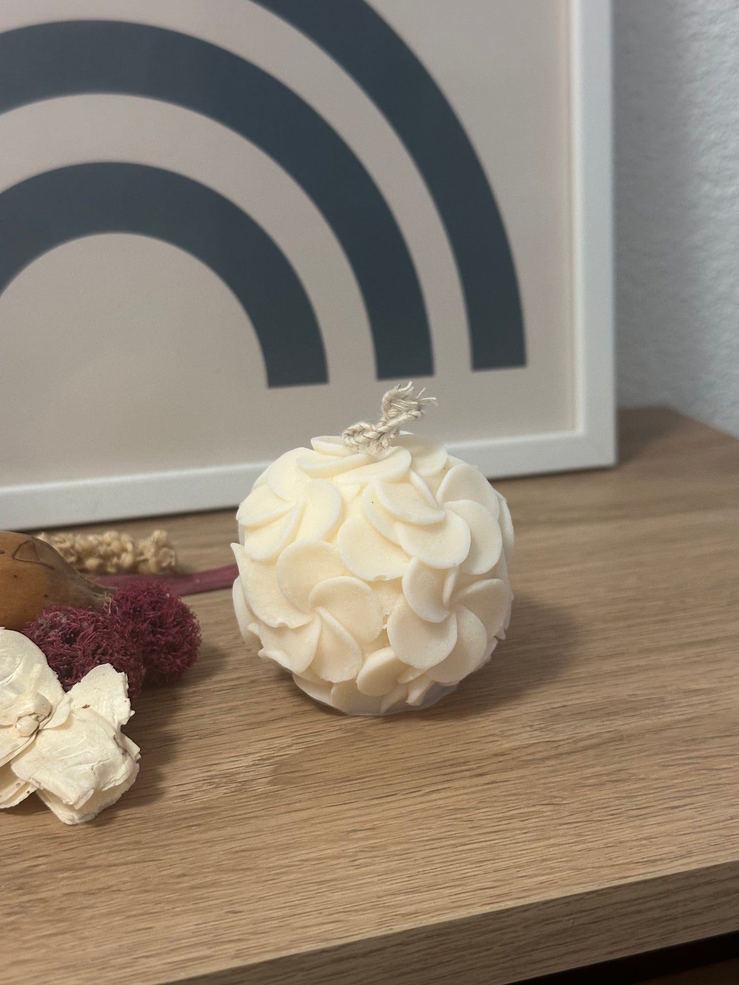 Bougie spirale fleur parfum aux choix